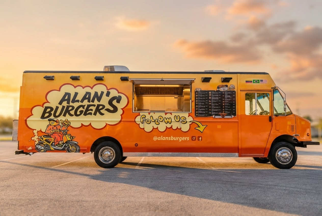 Alans Burgers food truck at World Food Trucks Kissimmee