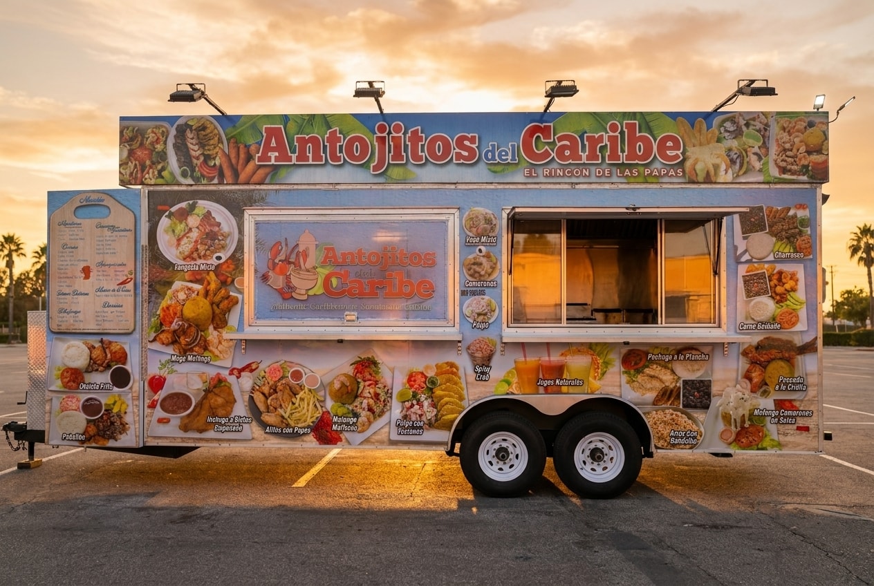 Antojitos Del Caribe food truck at World Food Trucks Kissimmee