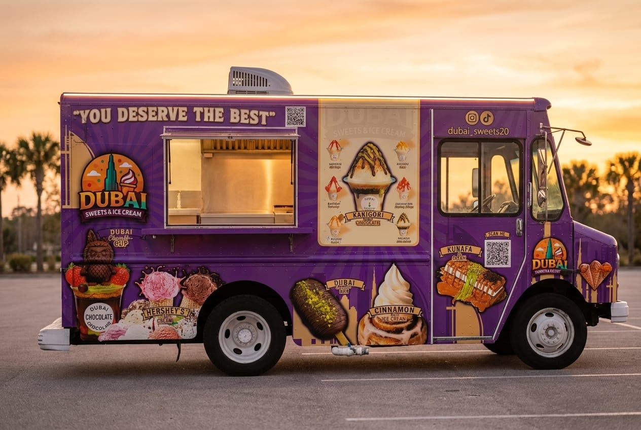 Dubai Sweets & Ice Cream — Sweets / Ice Cream food truck at World Food Trucks