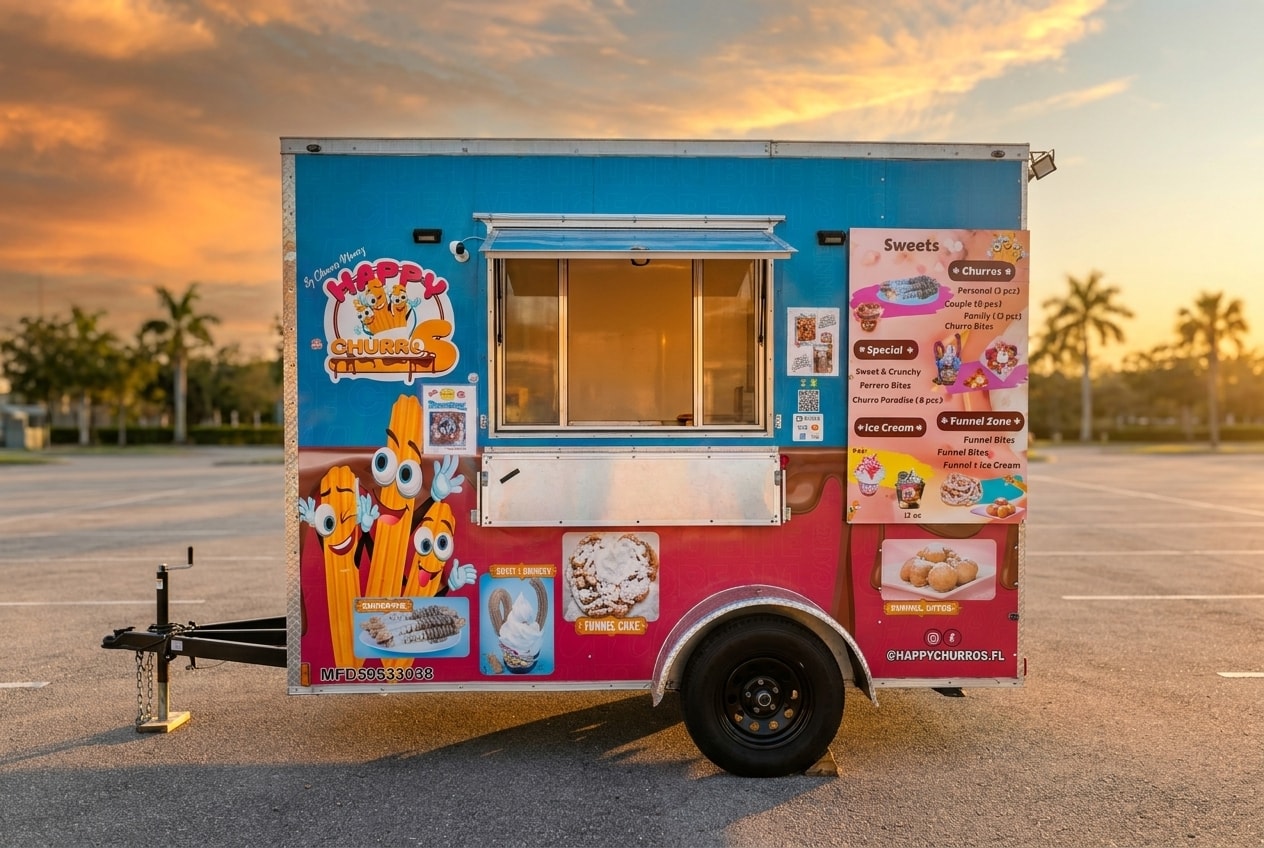 Happy Churros food truck at World Food Trucks Kissimmee
