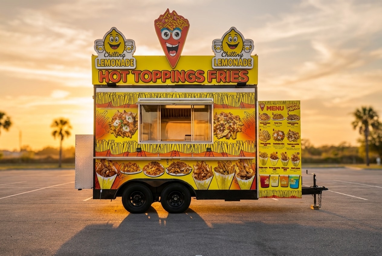 Hot Toppings Fries food truck at World Food Trucks Kissimmee