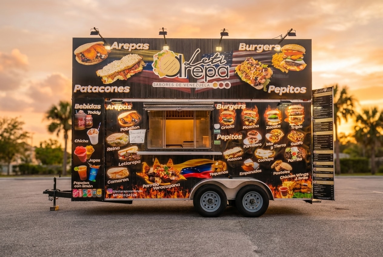 Leti Arepa food truck at World Food Trucks Kissimmee