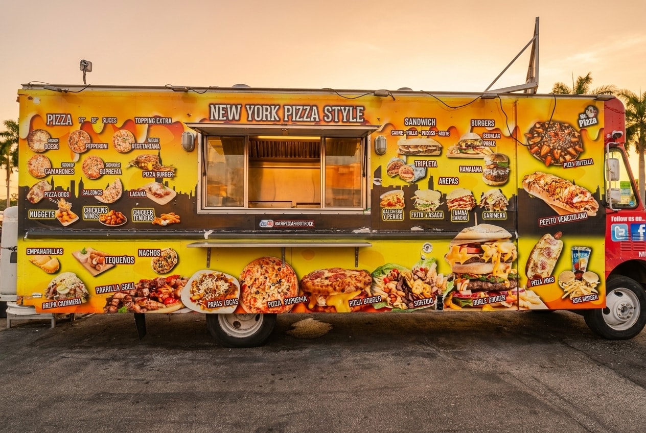 Mr.Pizza food truck at World Food Trucks Kissimmee