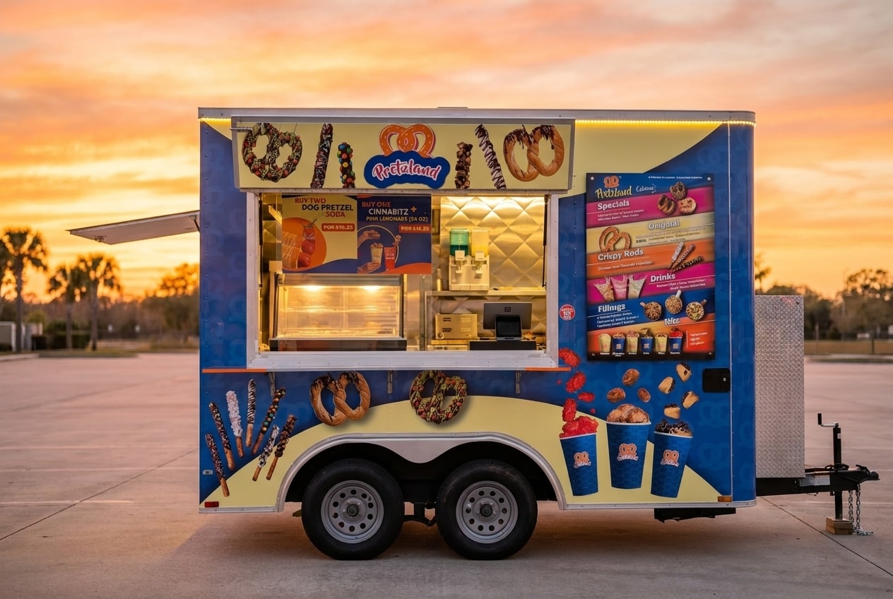 Pretzels Pretzland food truck at World Food Trucks Kissimmee